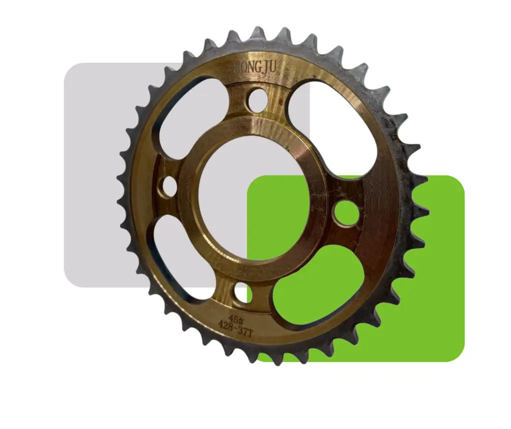 CORONA RIN RAYO DORADA CARBONIZADA 37T