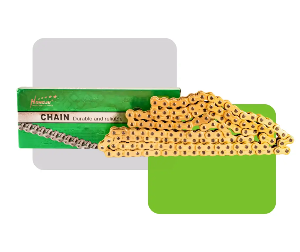 [HV50014] CADENA REFORZADA DORADA 428H-128L