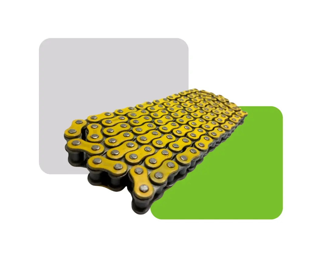 [HV50028-AM] CADENA REFORZADA COLOR AMARILLO 428H-128L