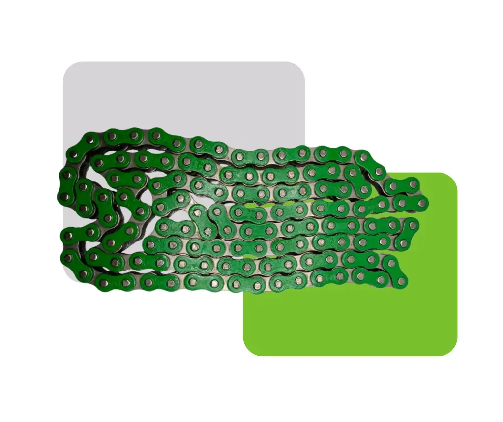[HV50028-V] CADENA REFORZADA COLOR VERDE 428H-128L