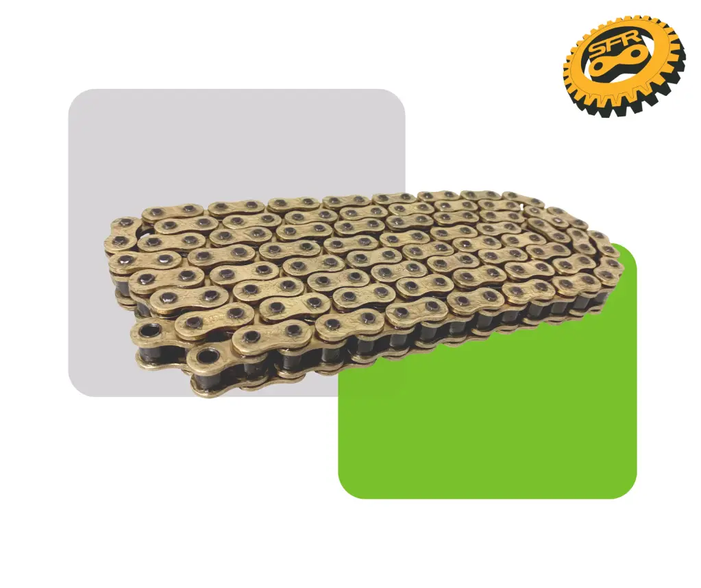 CADENA O-RING 428H-128L DORADO MARCA SFR