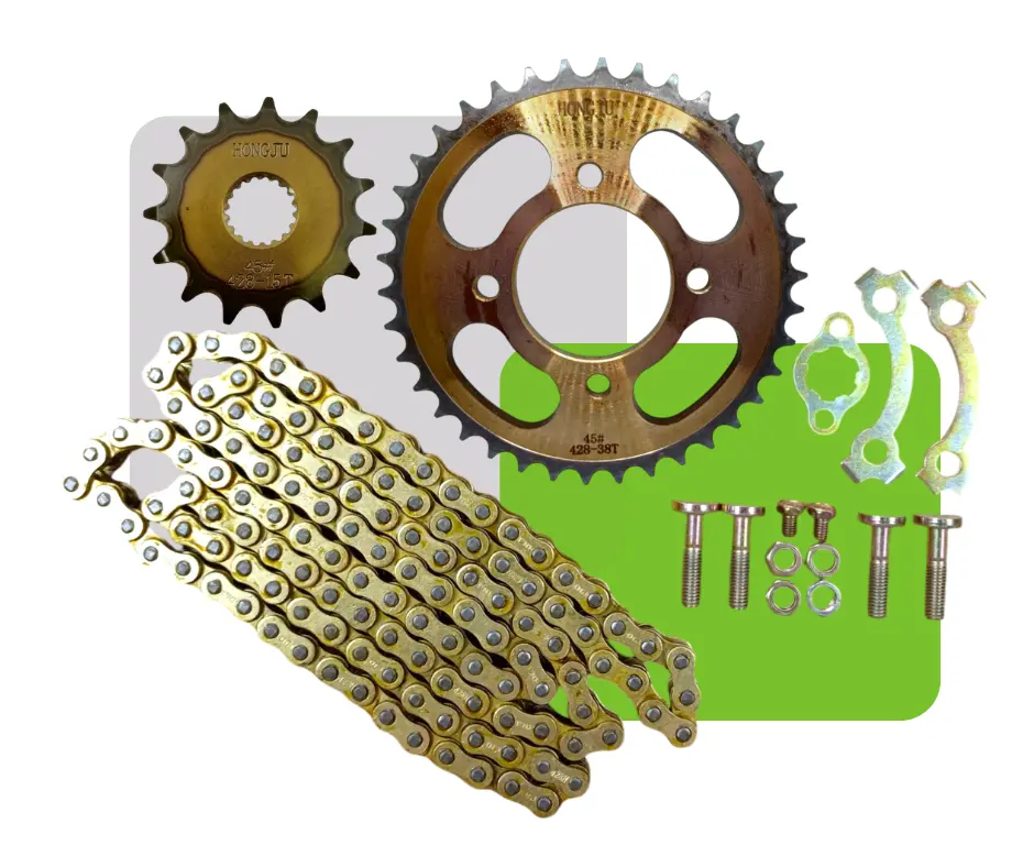 KIT RELACION PREMIUM 38T/15T/428H-128L C/ TORNILLOS