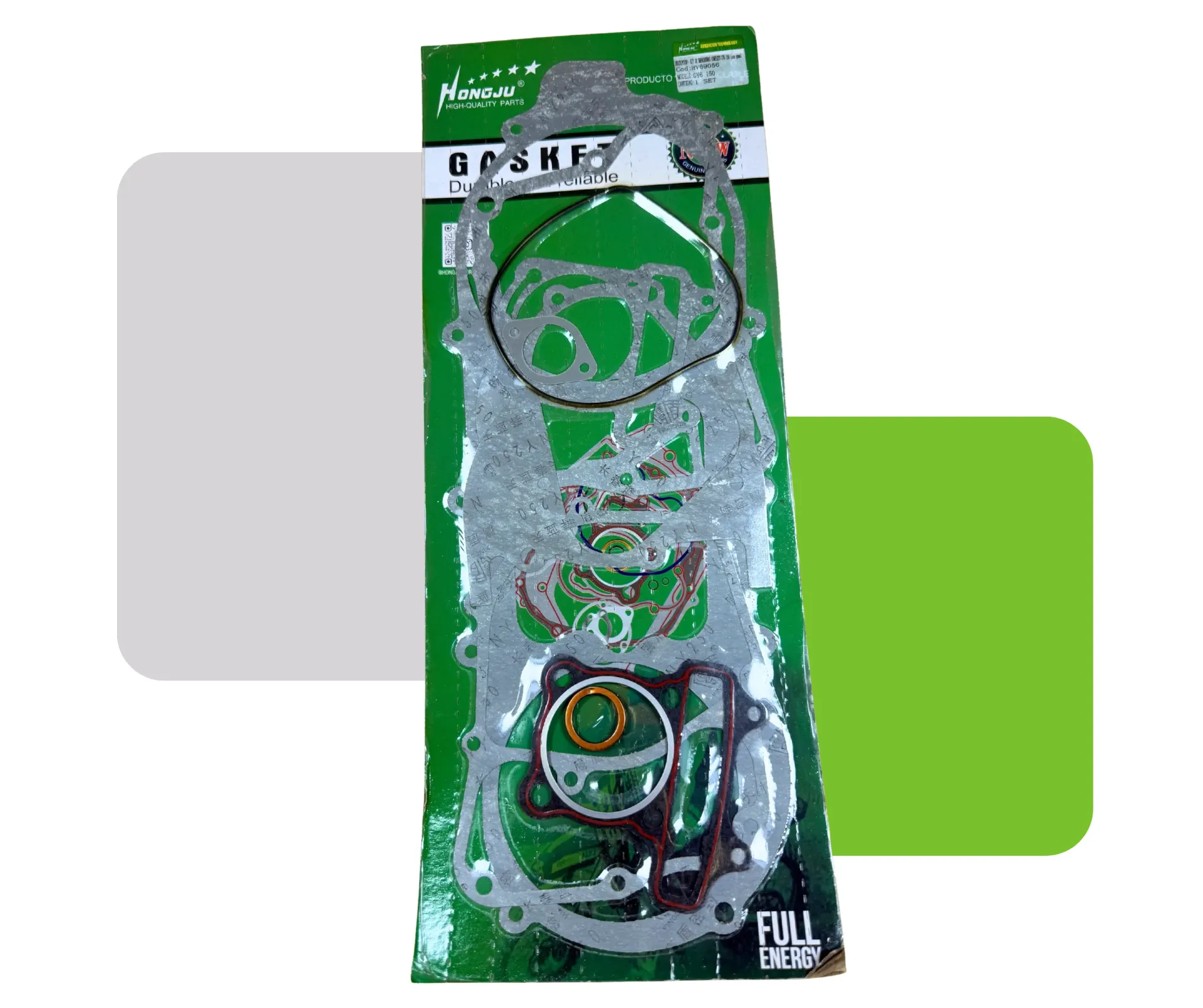 KIT DE EMPACADURA C/ SILICON ROJO GY6