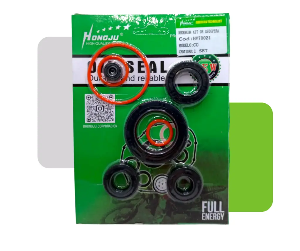 KIT DE ESTOPERA CON O-RING CG150/ B-SV150/ E-EX150/ B-SO150/ E-HO150/ E-NH150/ MD