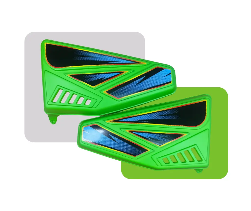 [HV25006] TAPAS LATERALES B-SV150 VERDE FLUORESCENTE