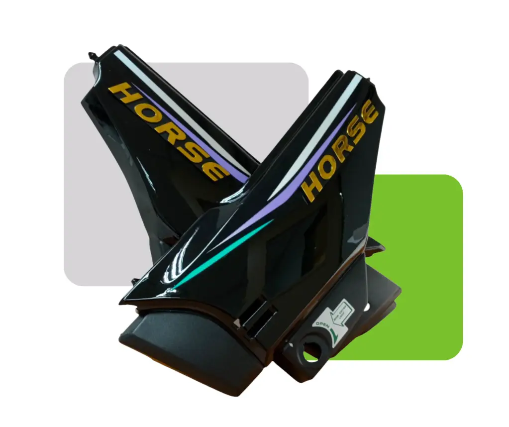 TAPAS LATERALES E-HO150 RAYA LOCA NEGRO