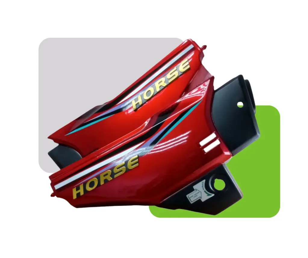 [HV25013] TAPAS LATERALES E-HO150 RAYA LOCA ROJO