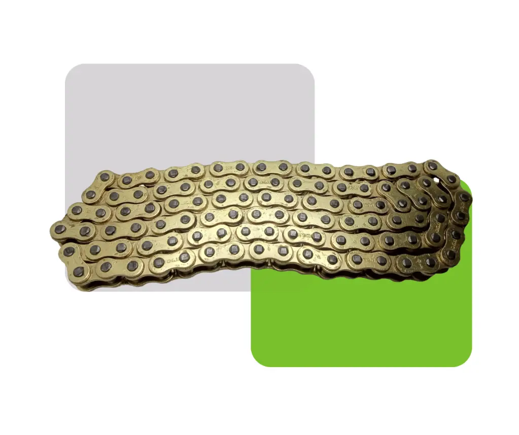 CADENA REFORZADA DORADA 428H-102L