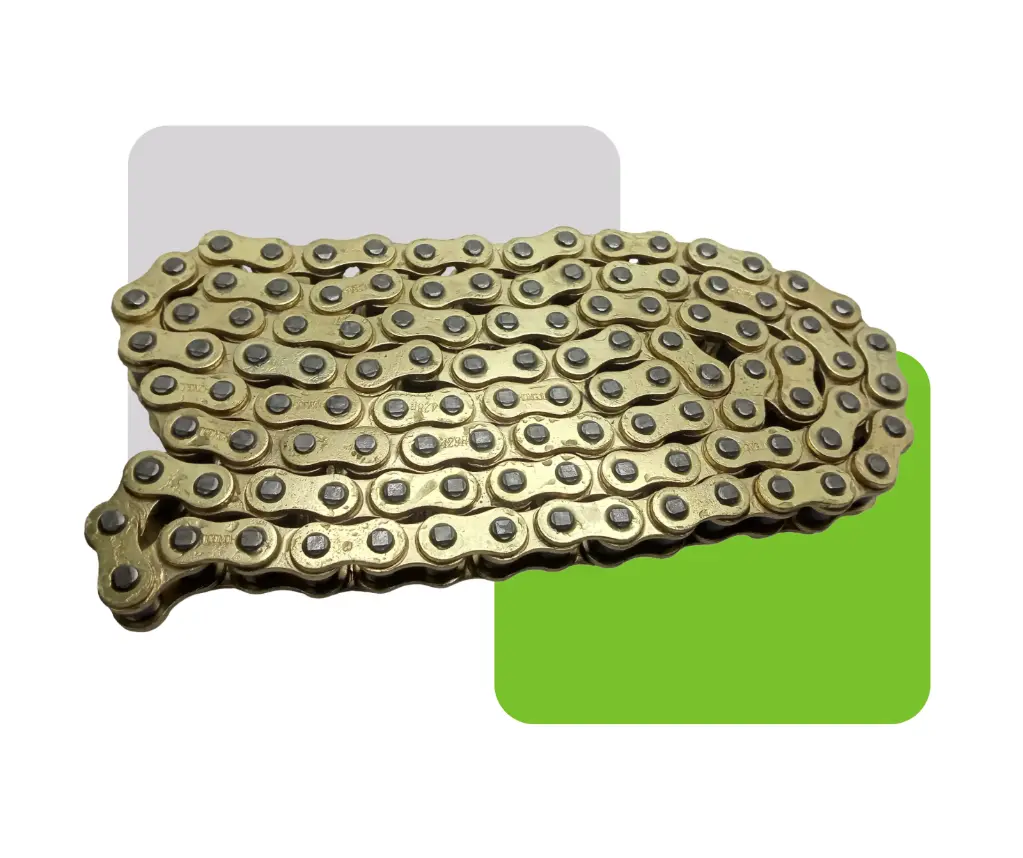 CADENA REFORZADA DORADA 428H-110L