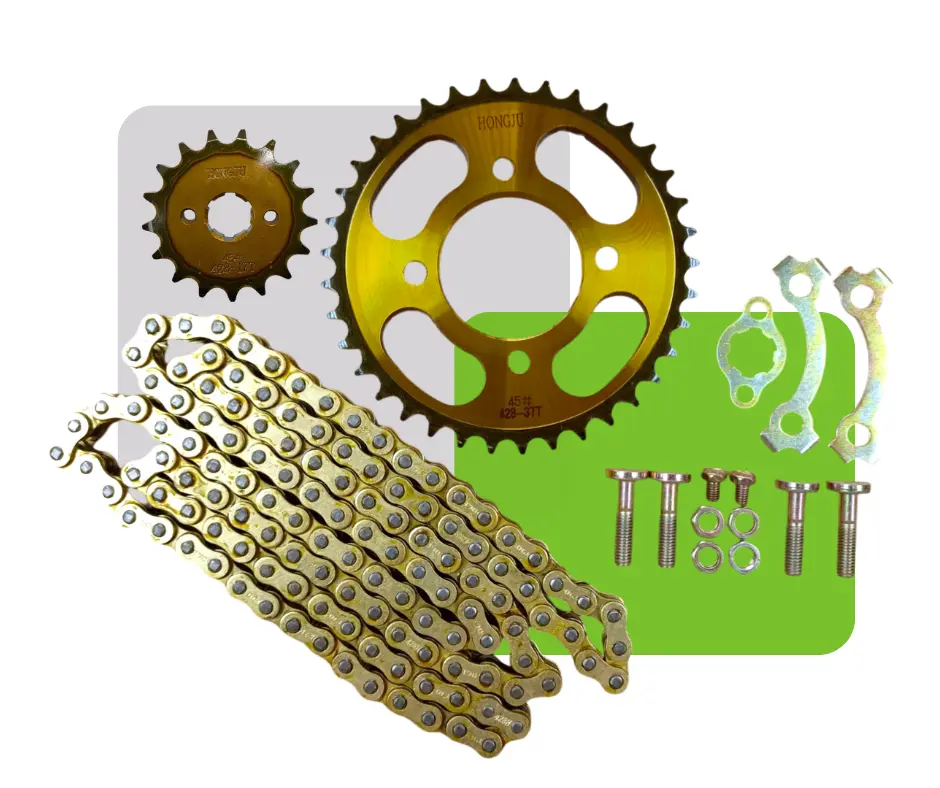 KIT RELACION PREMIUM 37T/17T/428H-128L C/ TORNILLOS