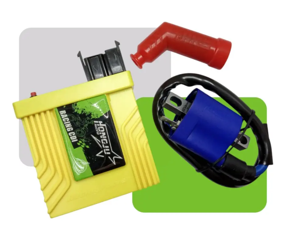 [HV29025] KIT RACING (CDI,  BOBINA Y CHUPON) CORRIENTE ALTERNA CHUPON CUADRADO