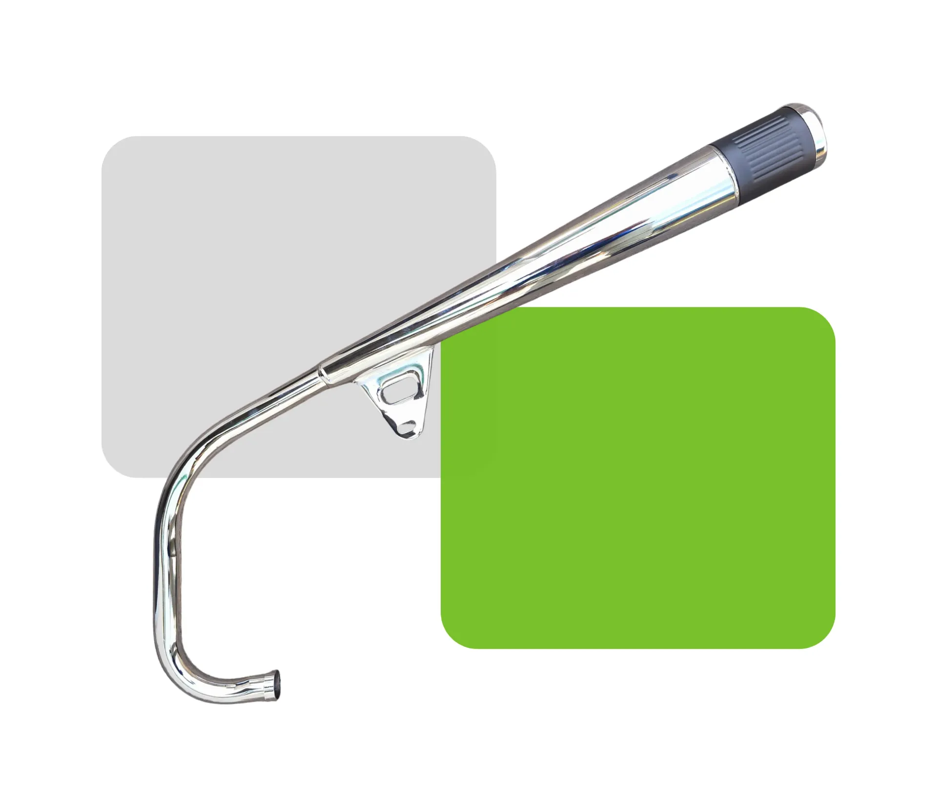 [HV44023] TUBO DE ESCAPE CROMADO E-HO150 RAYAS LOCAS