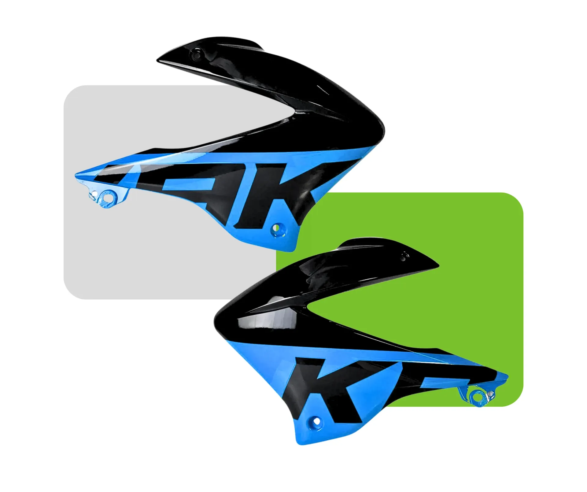 [HV97349-2] TAPAS DE TANQUE B-K150K AZUL CON NEGRO