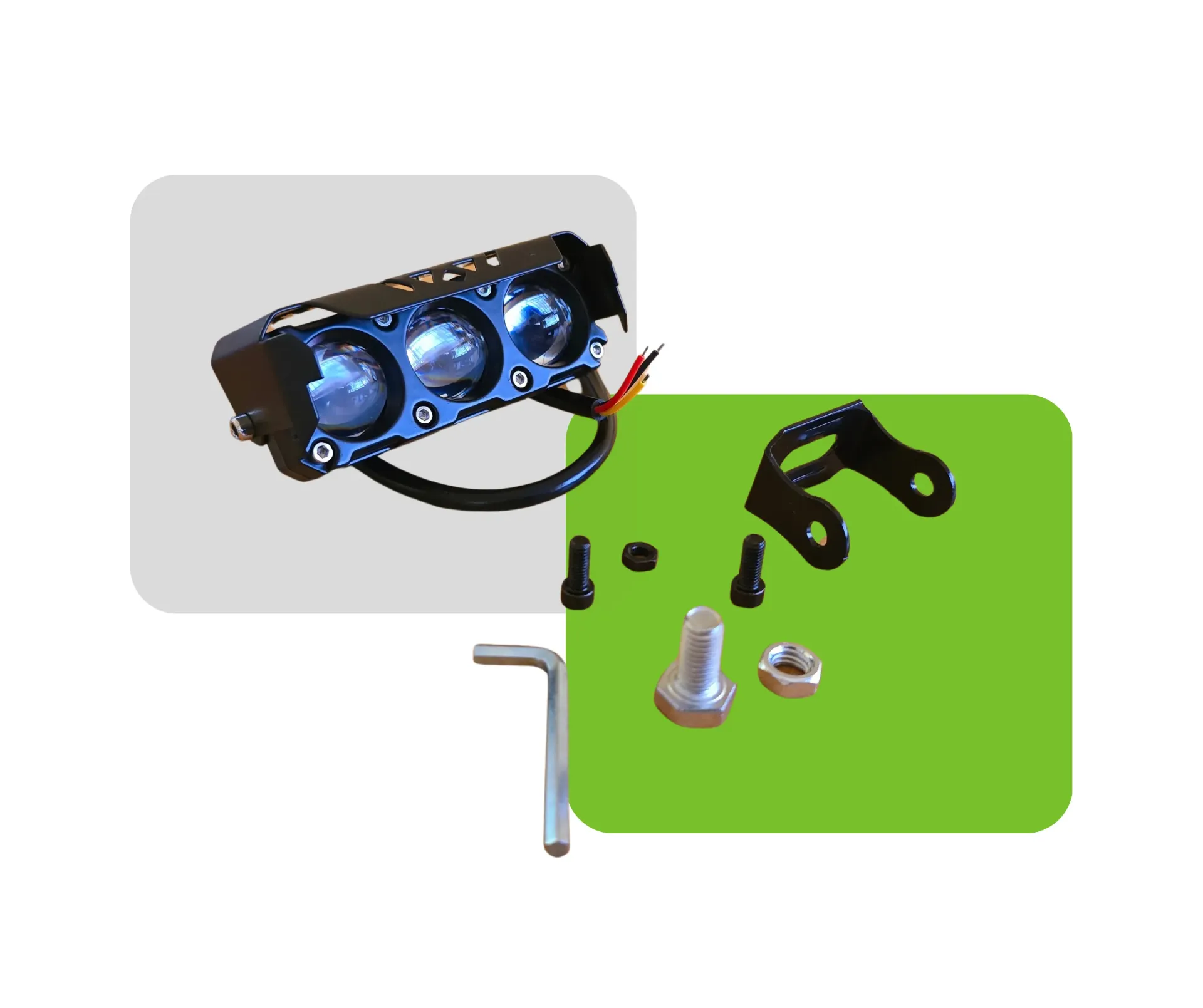 LUZ EXPLORADORA 3 FOCOS 24V