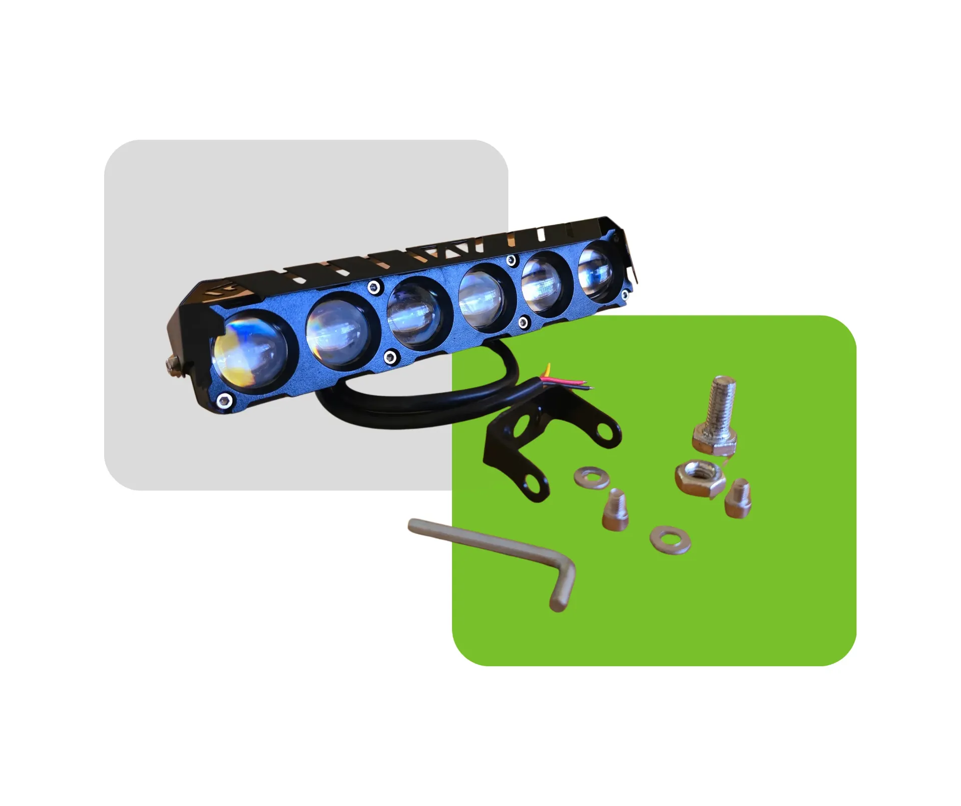 LUZ EXPLORADORA 6 FOCOS 12V