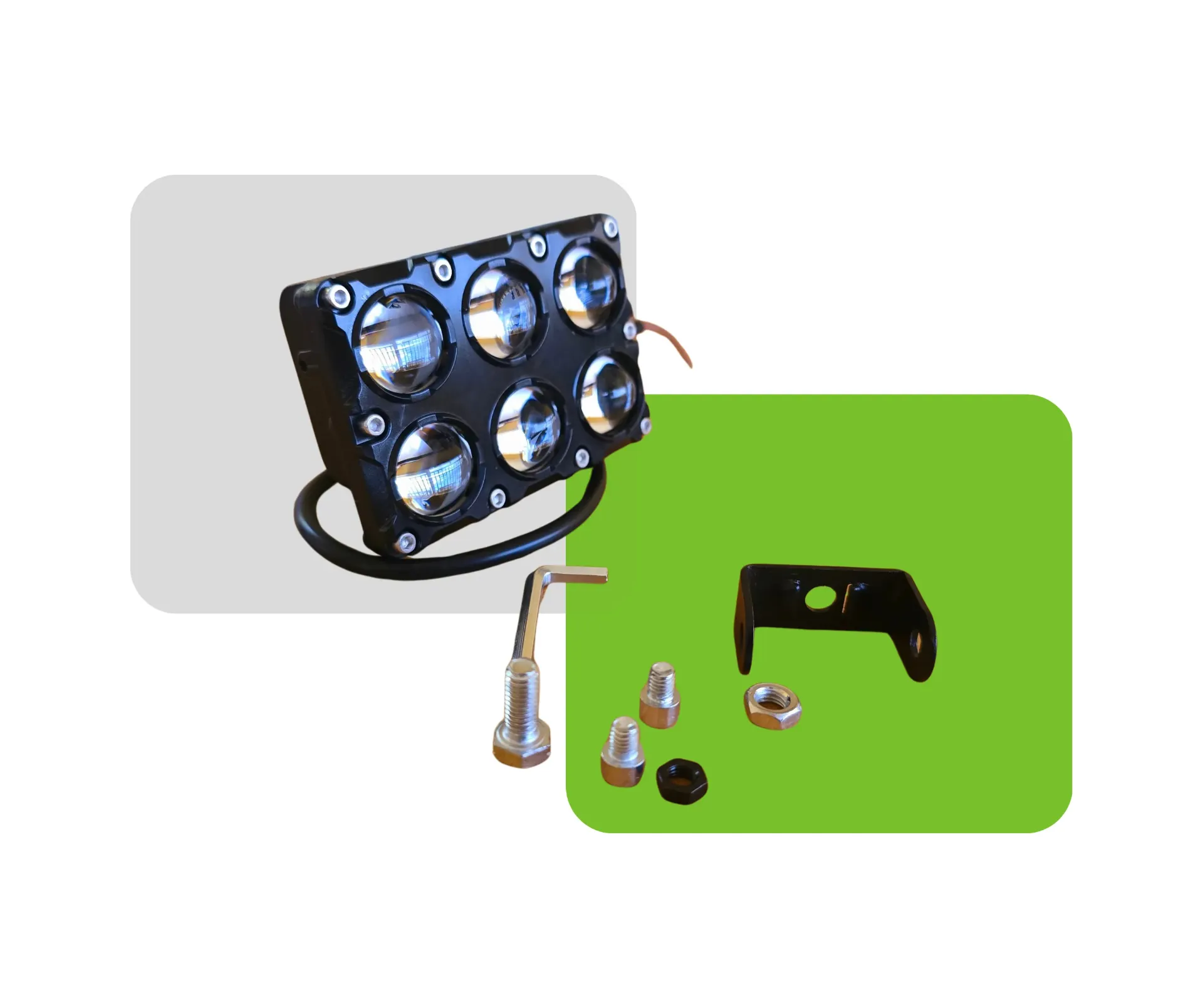 LUZ EXPLORADORA 6 FOCOS 12V
