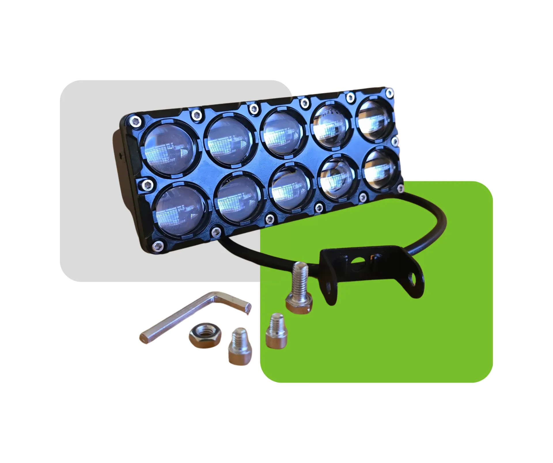 LUZ EXPLORADORA 10 FOCOS 12V