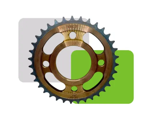 [HV49073] CORONA RIN RAYO DORADA CARBONIZADA 35T