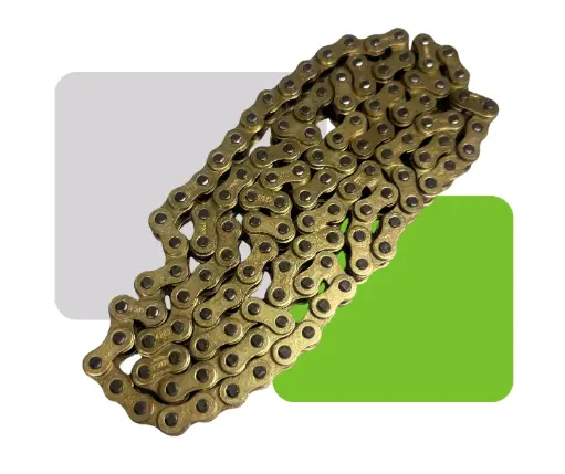 [HV50025] CADENA REFORZADA DORADA 428H-120L