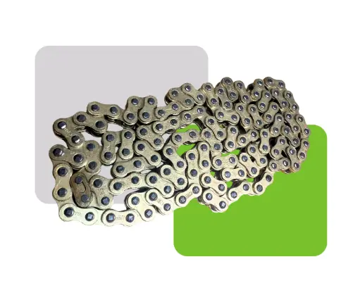 [HV50027] CADENA REFORZADA DORADA 428H-132L